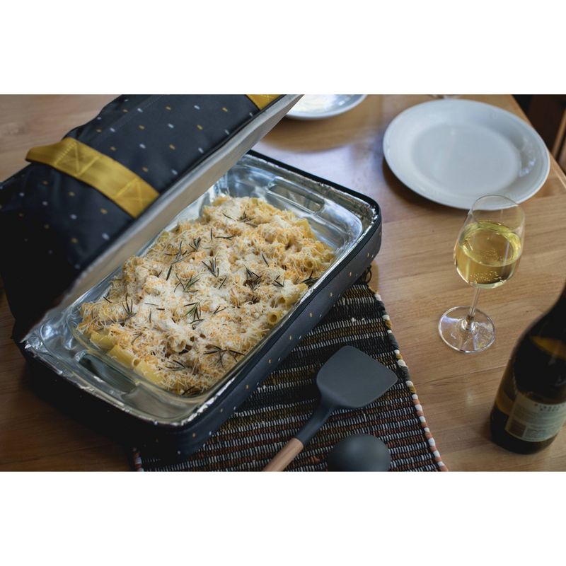 Picnic Time Potluck Casserole Tote Anthology Collection - Gray/Gold