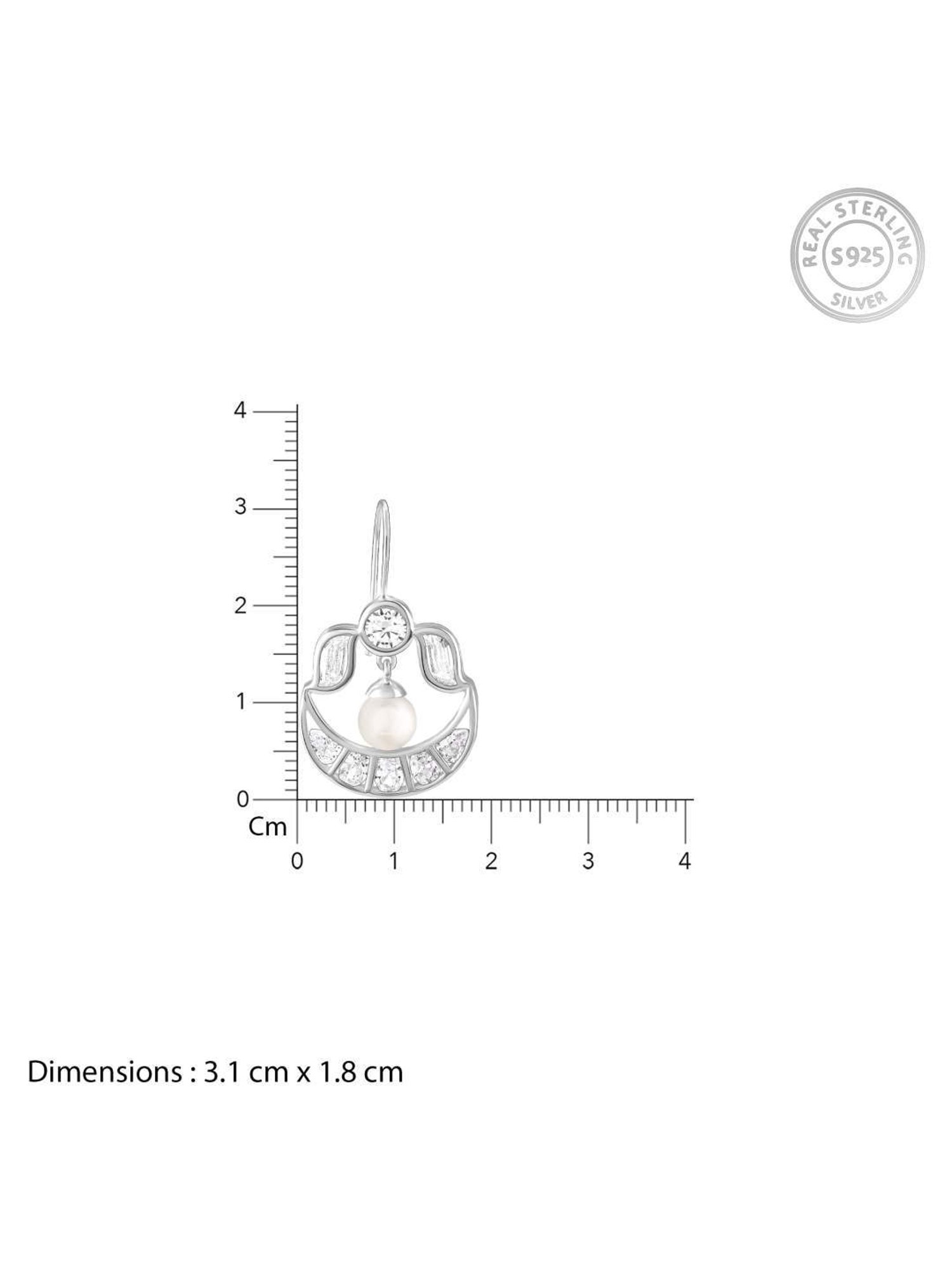 GIVA 925 Silver Ayesha Earrings for Women & Girls