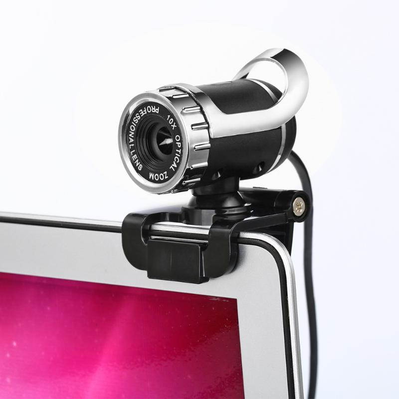 Computer Office Webcam USB 2.0 12 Megapixel High Definition Camera Web Cam 360 Degree MIC Clip-on For Skype notebook laptops