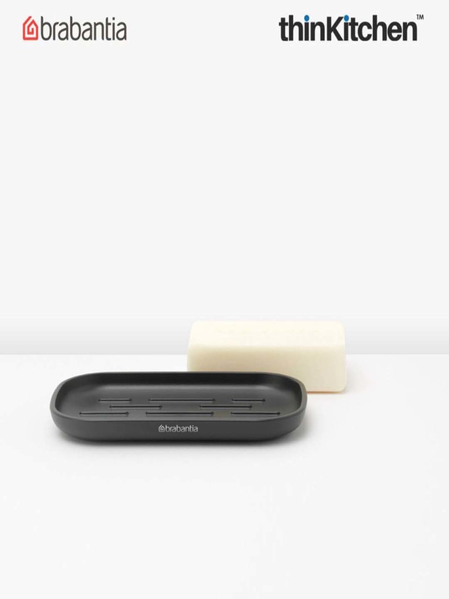 Brabantia Dark Grey Plastic Renew Soap Dish