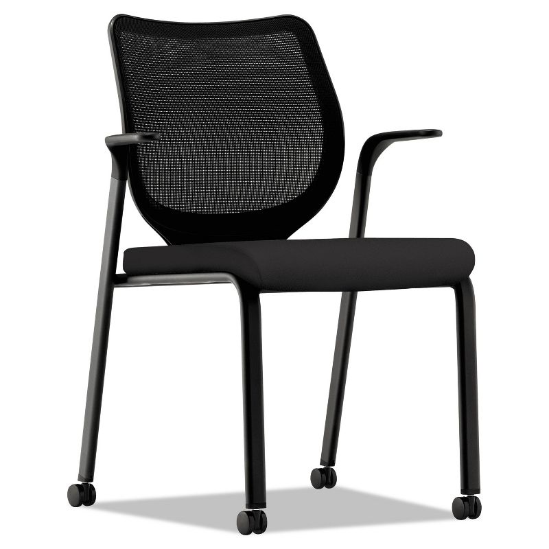 HON Nucleus Multipurpose Stacking Chair ilira-Stretch M4 Back Black Seat/Base N606HCU10
