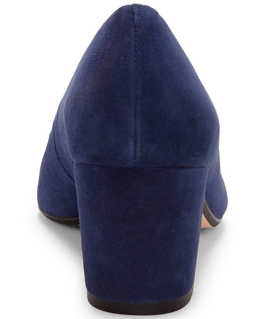 CC Corso Como Ryanna Water-Repellent Suede Block Heel Pumps