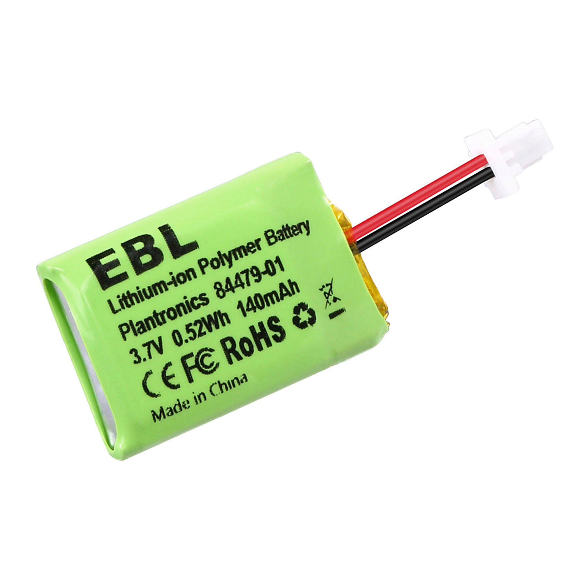 EBL 3.7v 140mAh Replacement Battery for Plantronics CS540, 86180-01, 84479-01, CS540A, CS540, C054 Wireless Headsets Battery