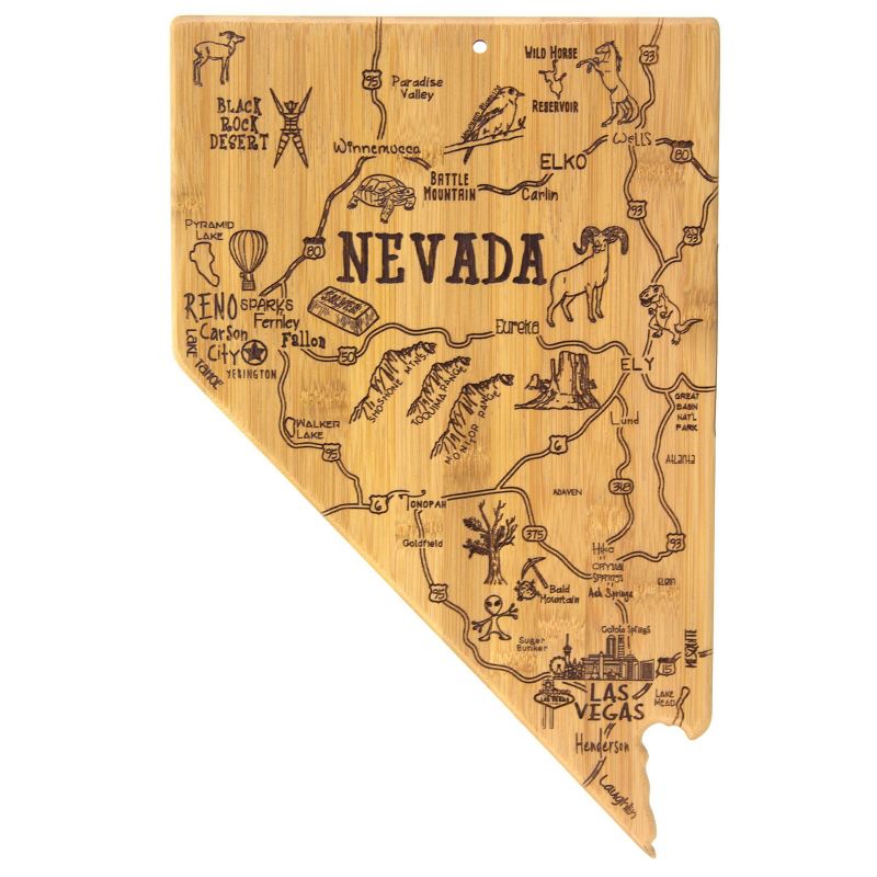 Totally Bamboo Destination Nevada Serving and Cutting Board