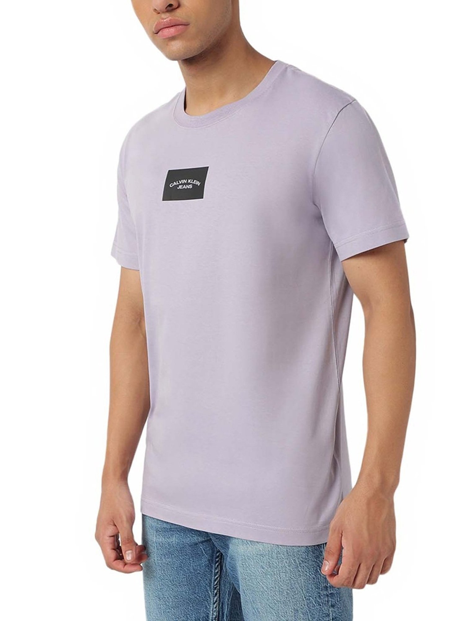 Calvin Klein Jeans Lavender Aura Regular Fit T-Shirt