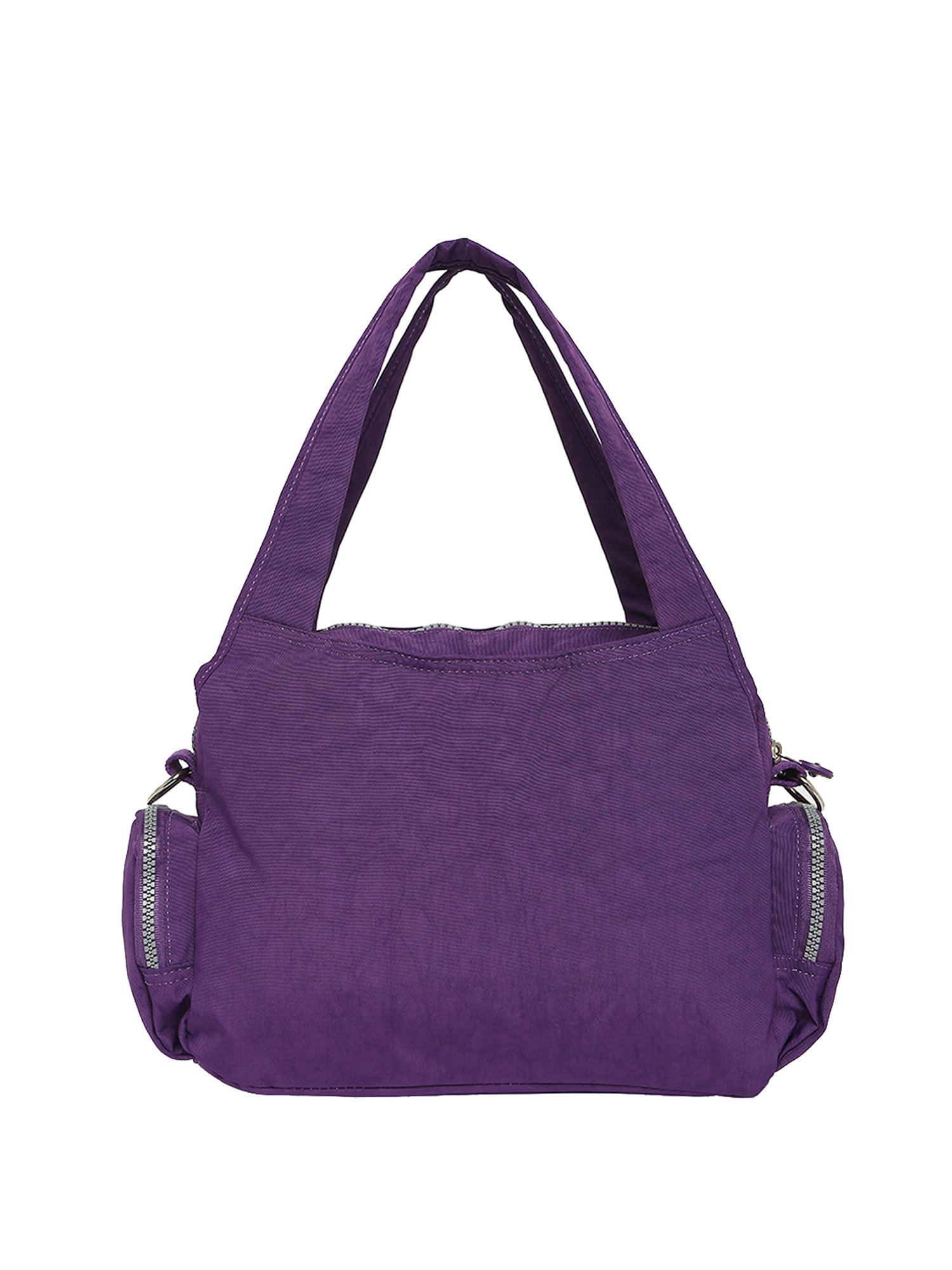 Baomi Purple Solid Medium Handbag
