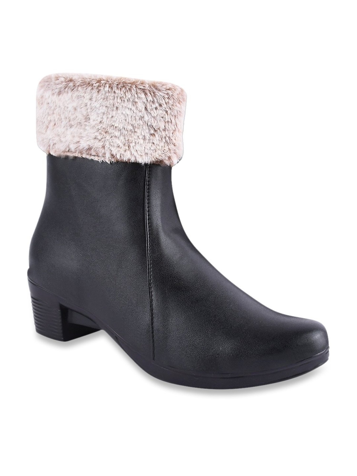 Shoetopia Women's Black Snow Boots