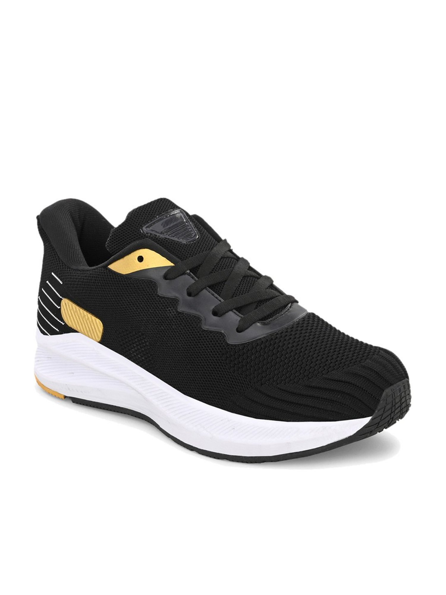 San Frissco Men's Black Running Shoes