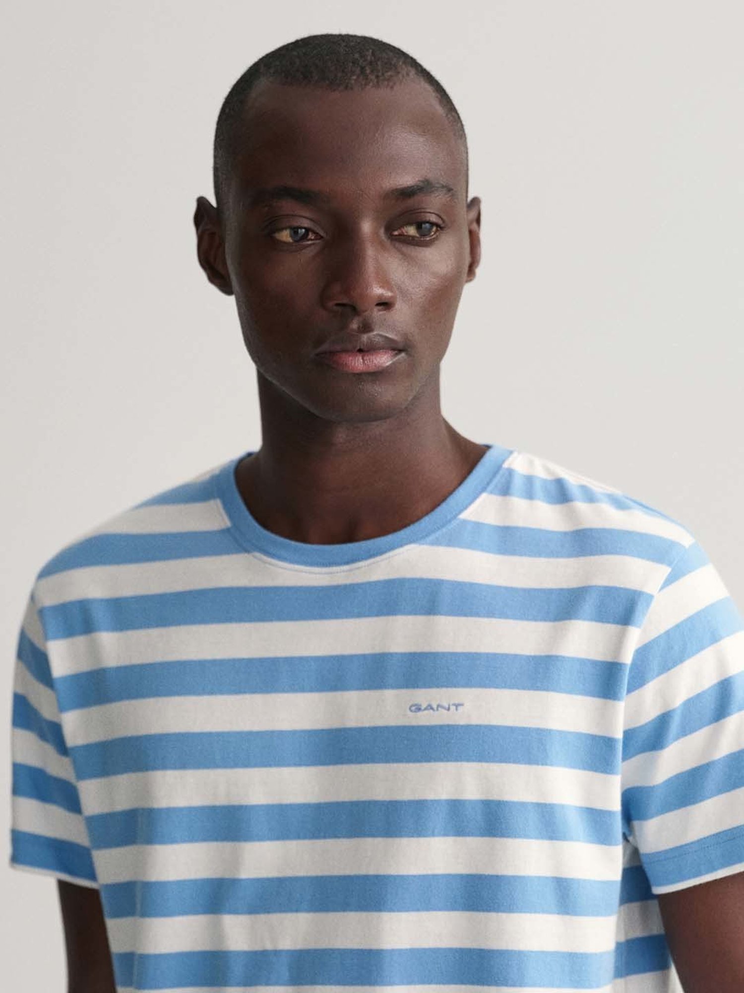 GANT Blue Regular Fit Cotton Crew T-shirt