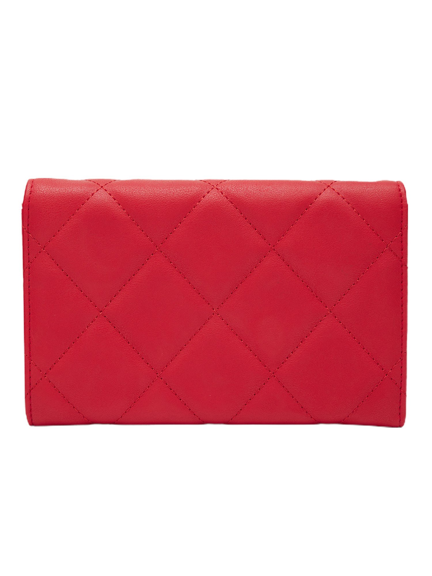 Globus Women Red Textured Vegan Leather Pouch Sling Bag