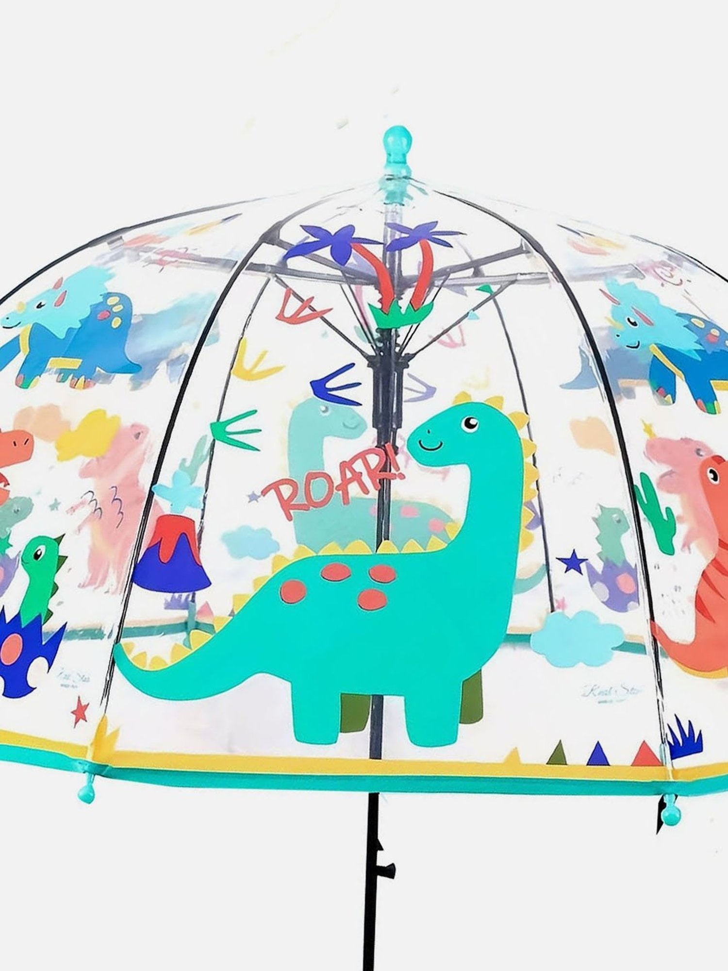 Little Surprise Box Green Polyester Printed 2 Fold Umbrella