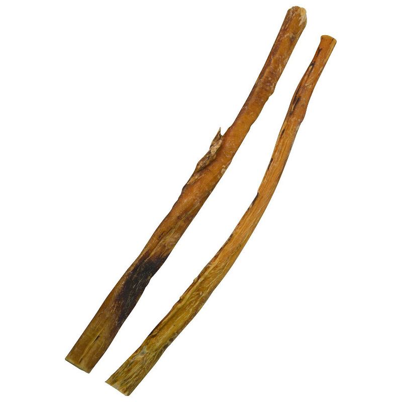 QT Dog Steer Jerky 12" Natural Premium Water Buffalo Bully Beef Stick Dog Treat -2pk