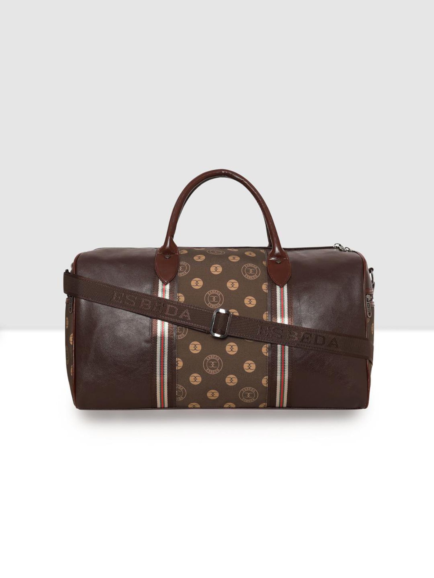 Esbeda Brown Printed Large Duffle Bag - 37 Ltrs