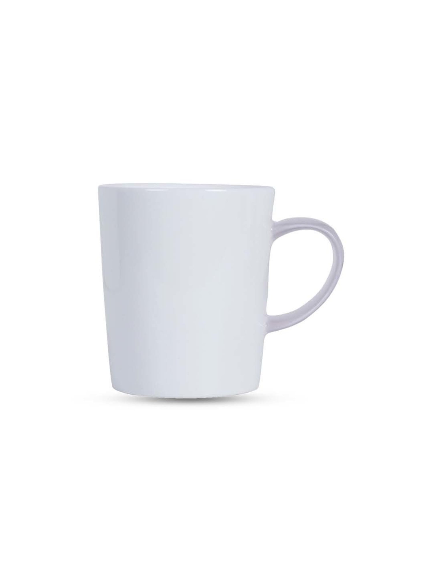 MONNO Snap White & Lilac Bone China Mug (266 ml) -Set of 2