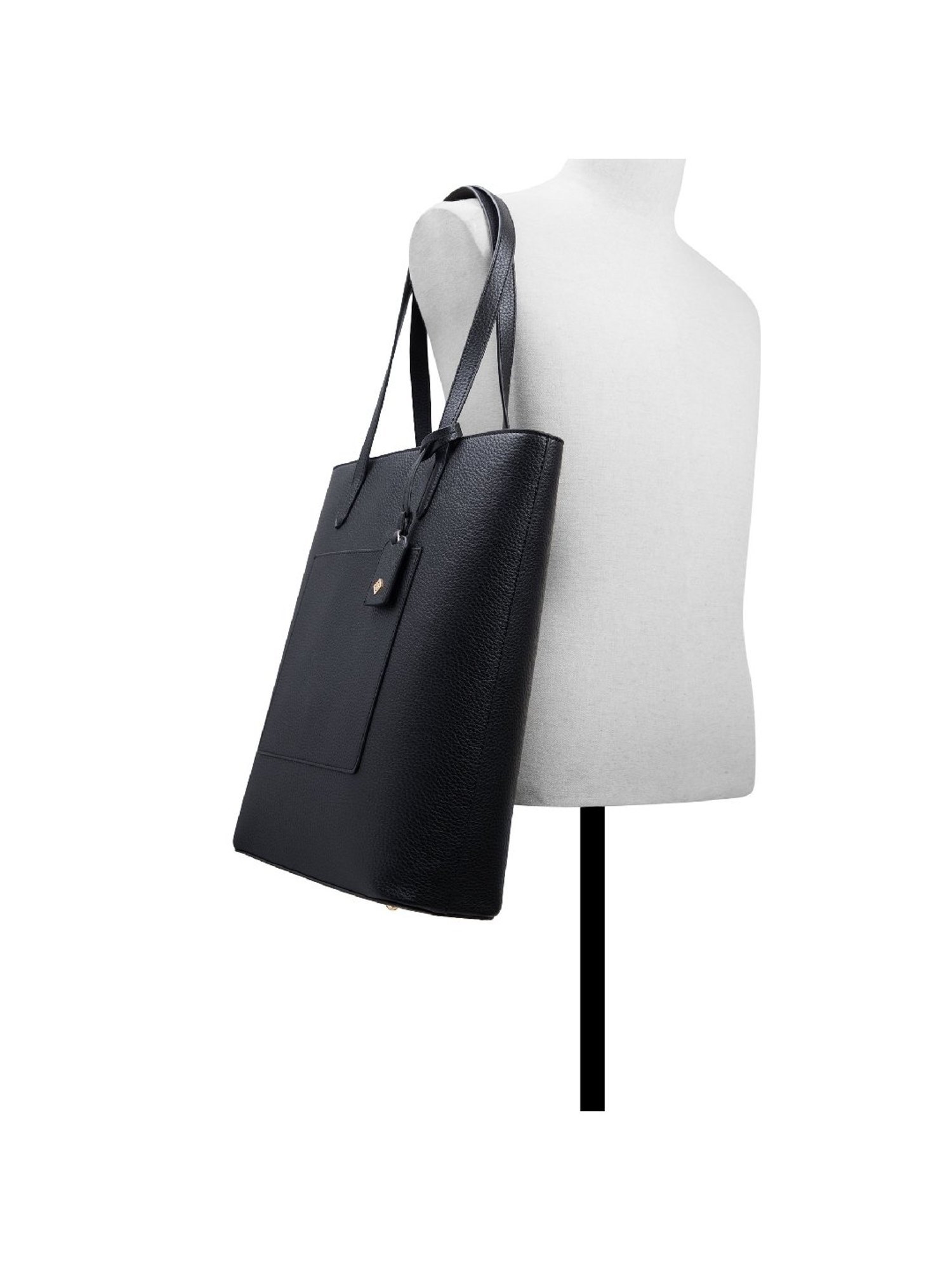 Call It Spring Black Solid Large Tote Handbag