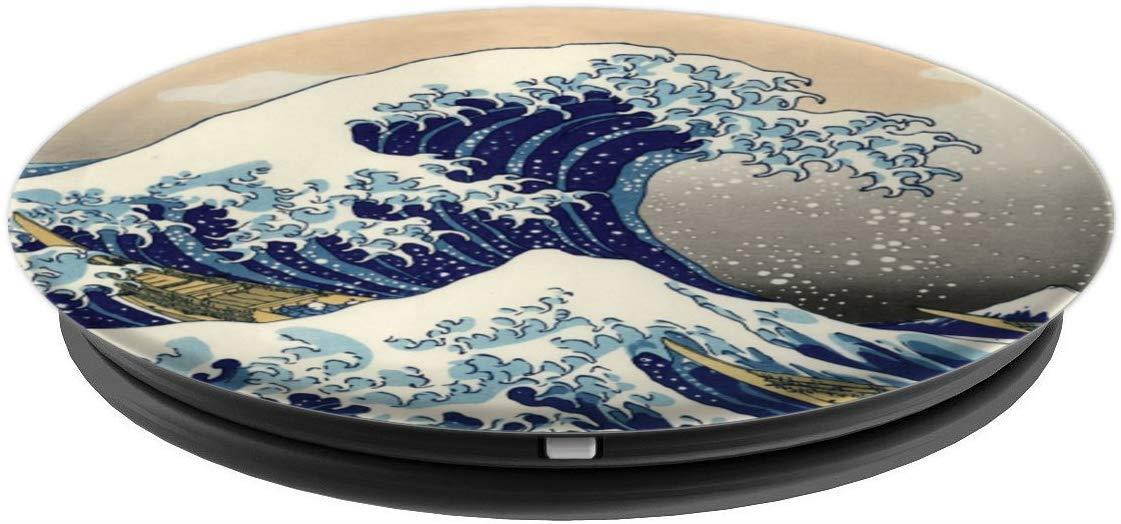 The Great Wave Japanese Kanagawa PopSockets Grip and Stand for Phones and Tablets