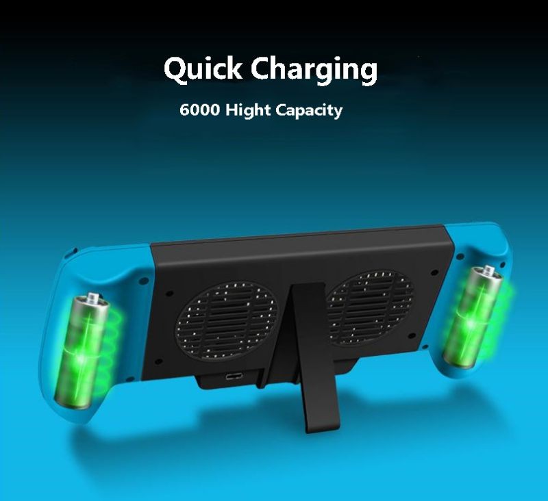 IPLAY Portable Game Cooling Fan For Nintendo Switch Lite Host Universal Charging Stretch Grip 6000MAH For Switch Accessories