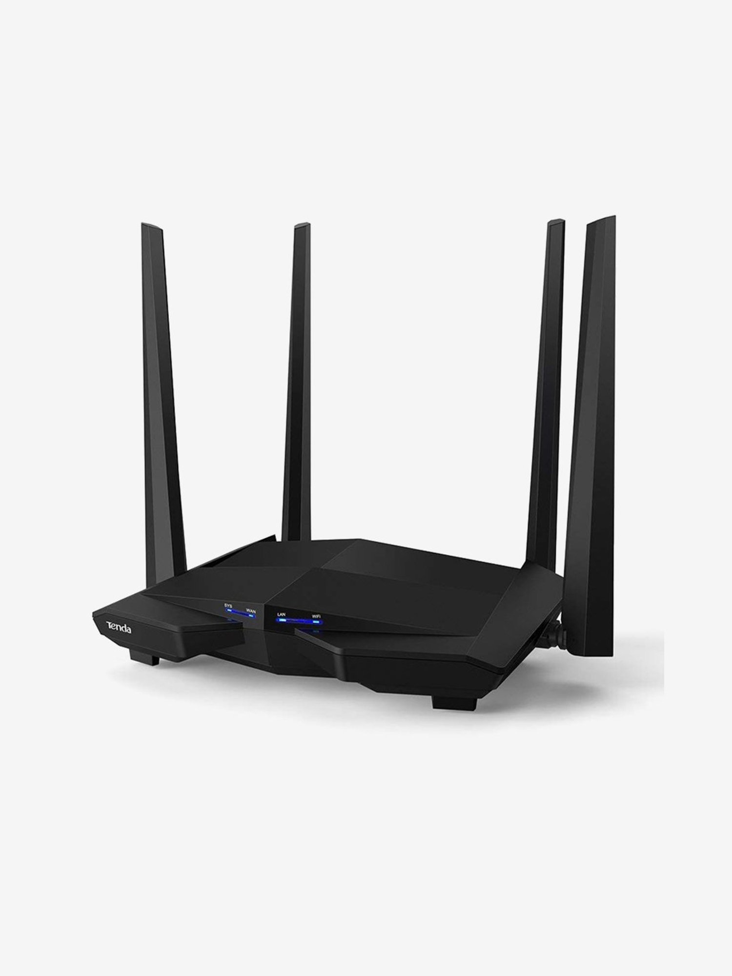 Tenda AC10 AC1200 1200Mbps Smart Dual Band Gigabit WiFi Router (Black)