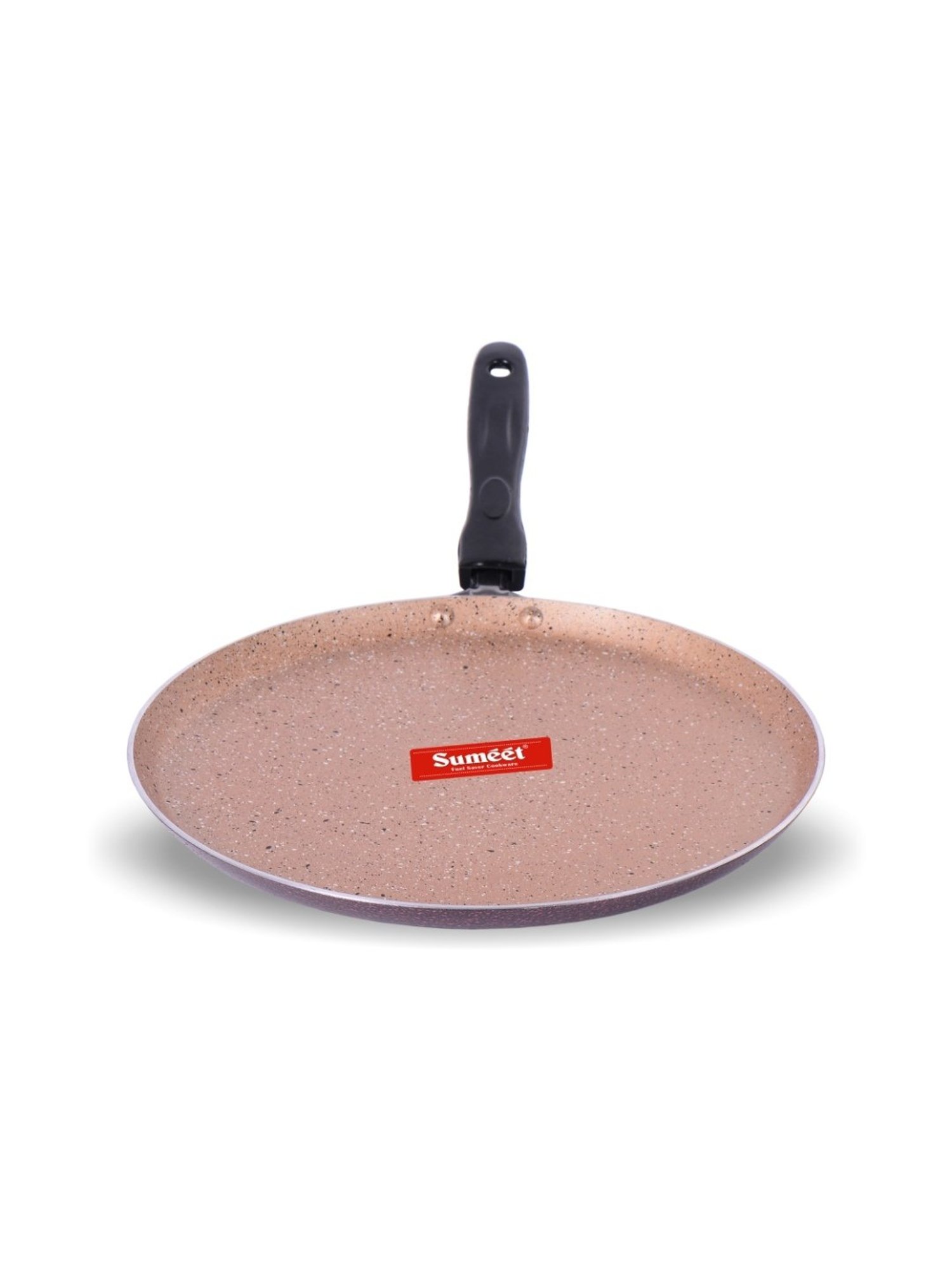 Sumeet Gold Series Pre Seasoned Cast Iron Concave Tawa for Roti 27cm 1.8kg, Gas & Induction-Friendly