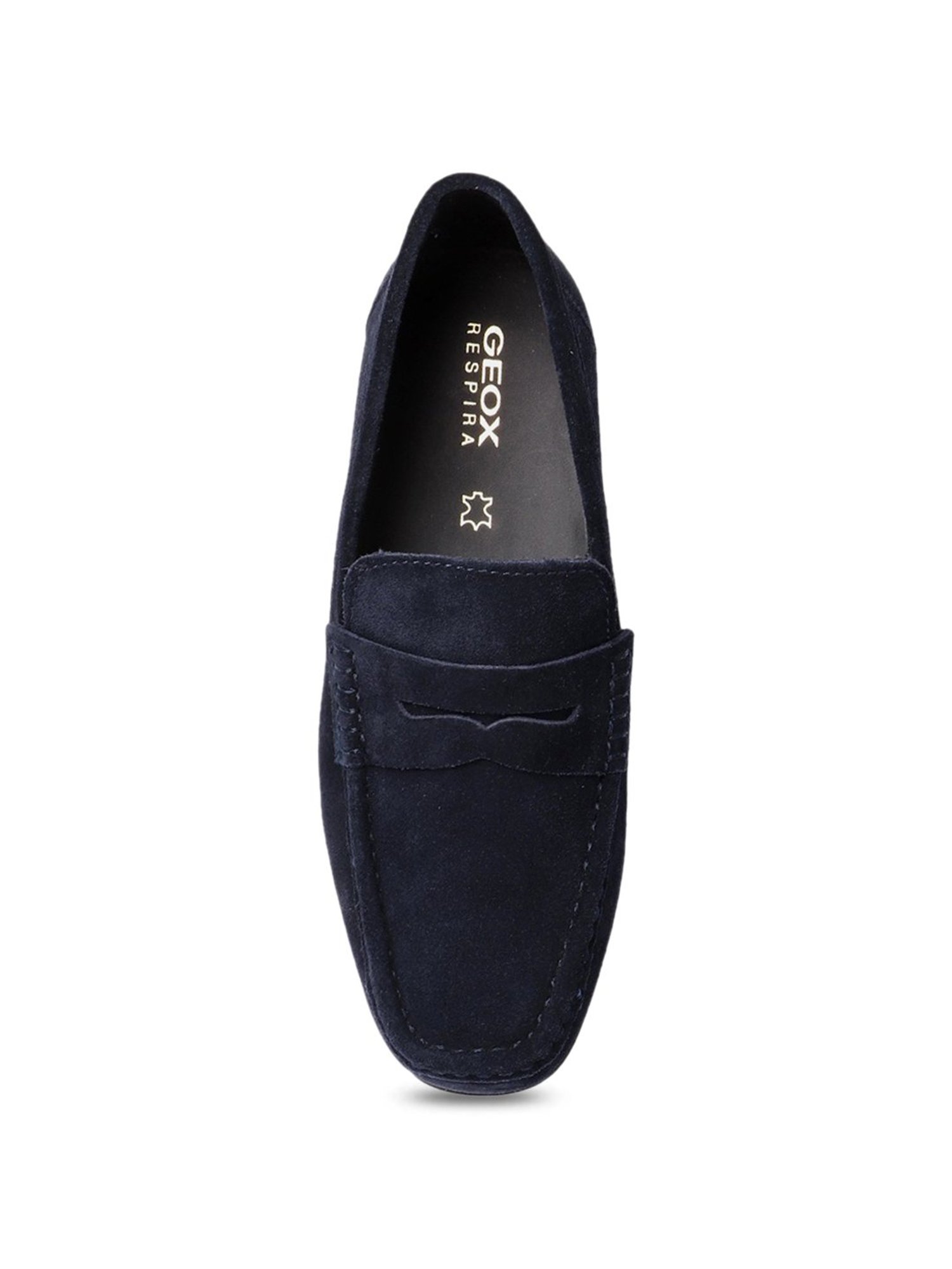 Geox Men's Kosmopolis Navy Leather Casual Loafers