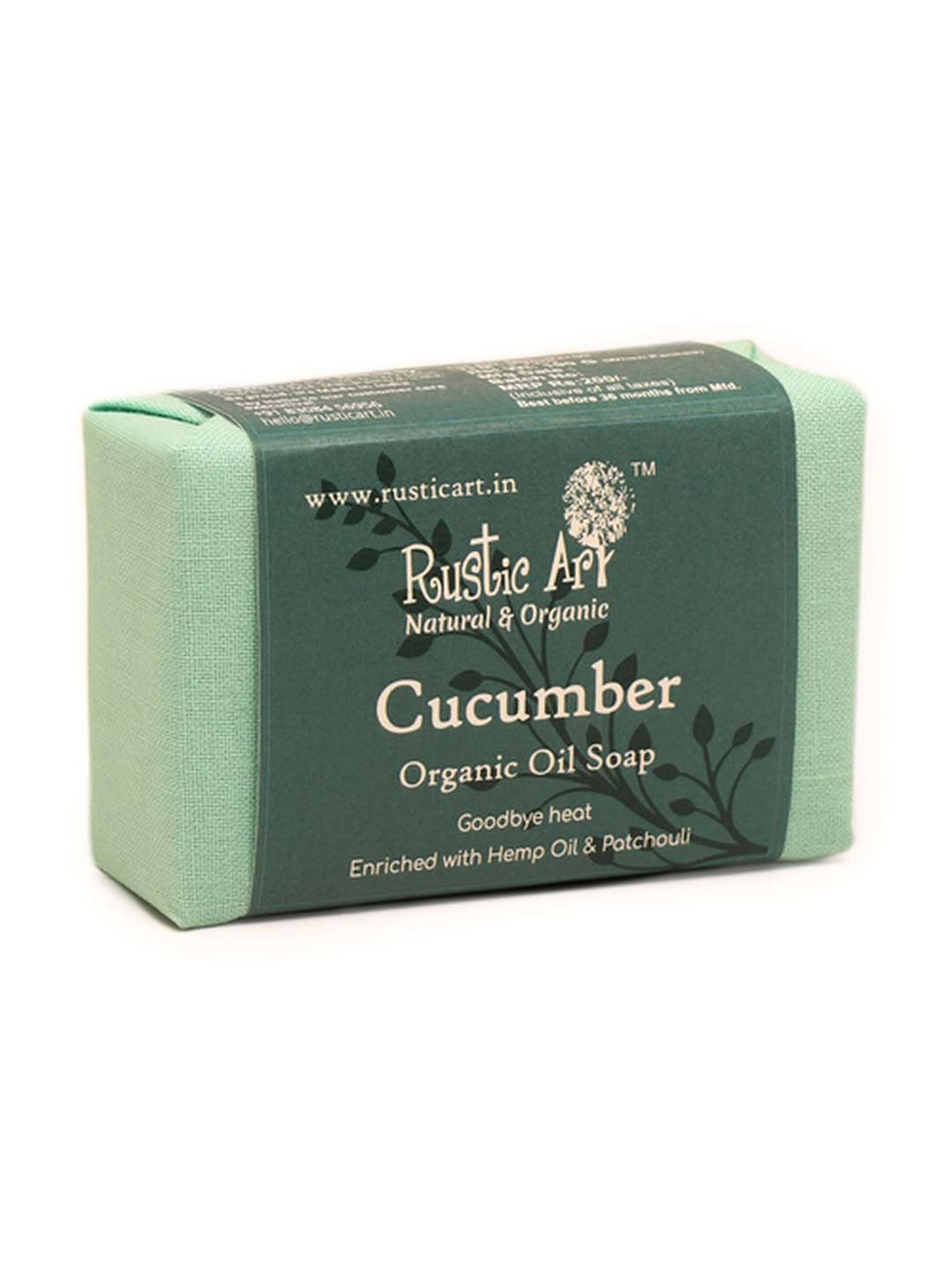 Rustic Art Cucumber Soap - 100 gm