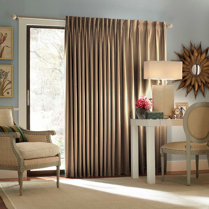 84"x100" Thermaweave Blackout Patio Door Curtain Panel Bronze - Eclipse