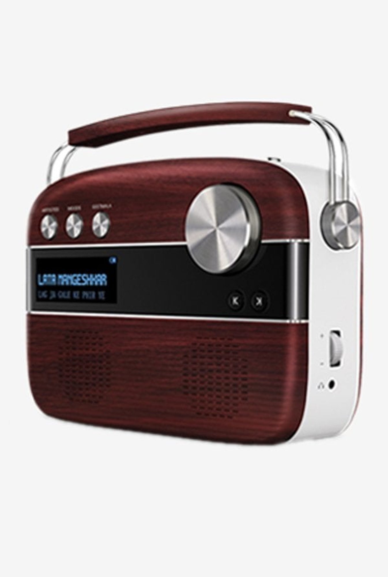 Saregama Carvaan Digital Audio Player (Cherrywood Red)