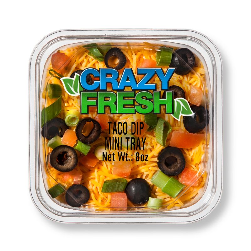 Crazy Fresh Taco Dip Mini Tray - 8oz