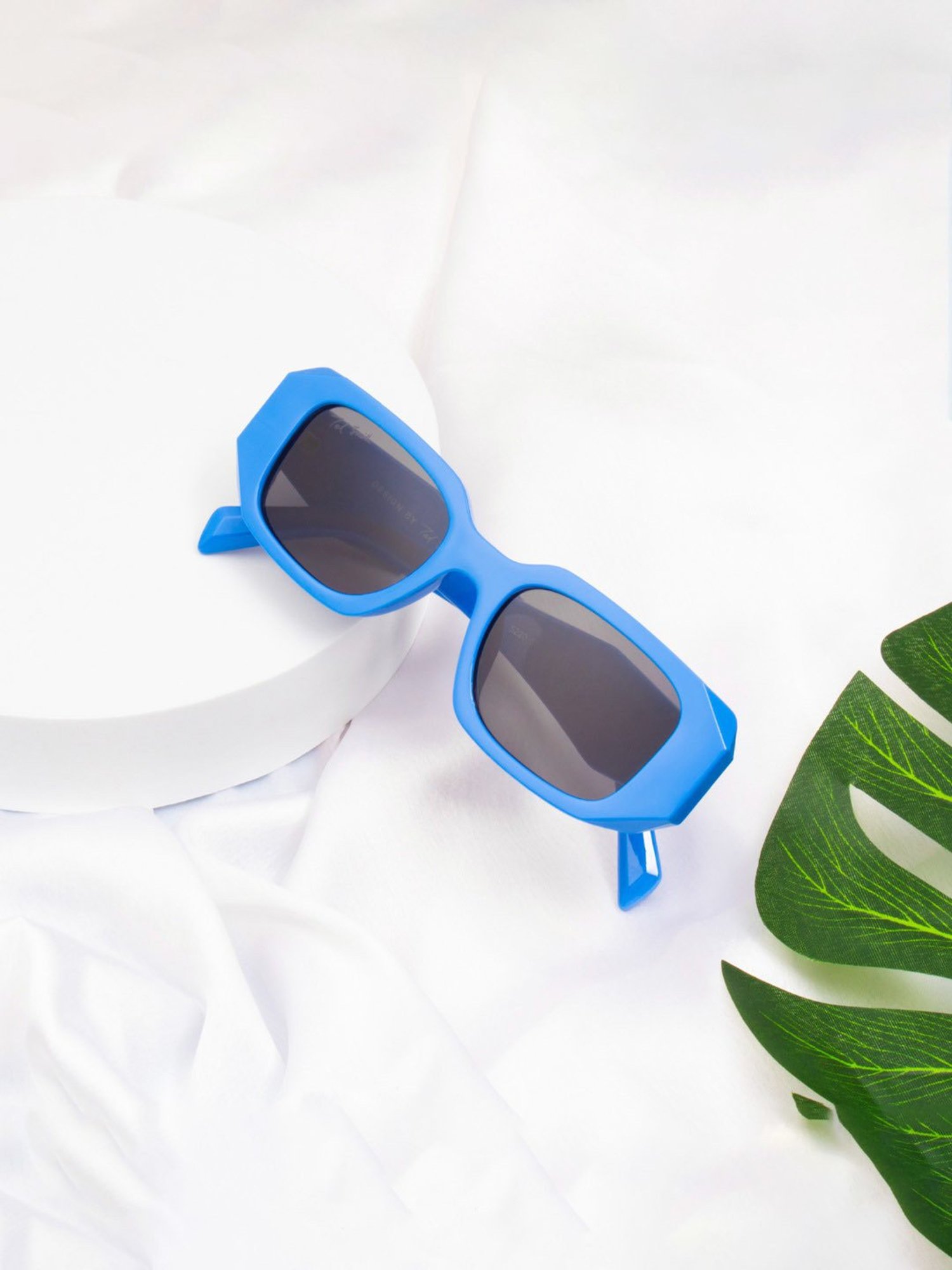 Ted Smith Grey Square UV Protection Unisex Sunglasses