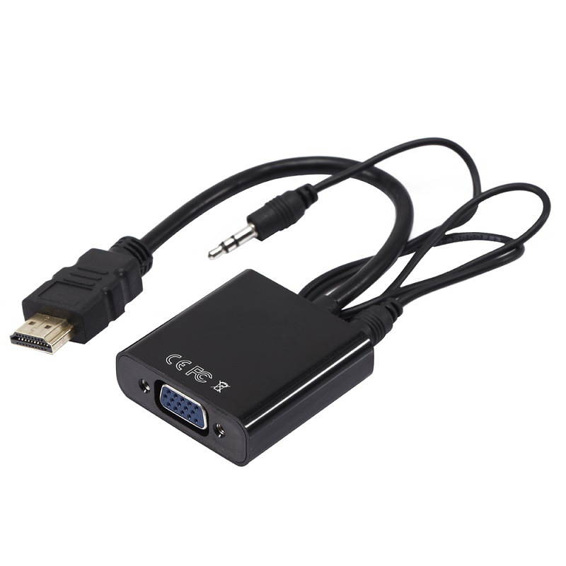 Omni Gear HDMI-VGA-ADT-MF-BK HDMI to VGA with Audio Converter