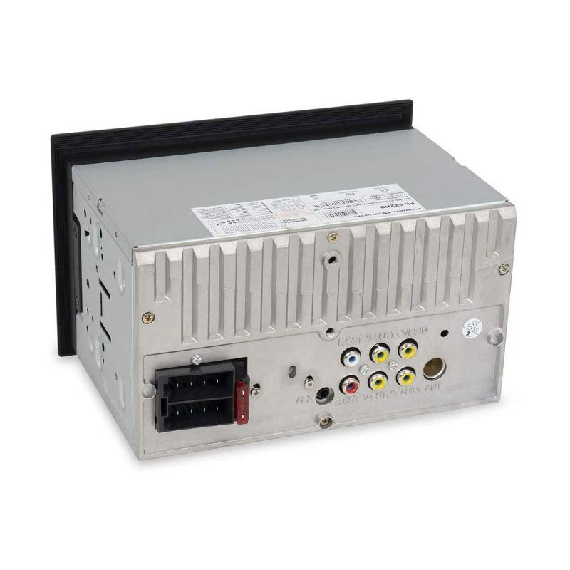 Power Acoustik PL-622HB Car Audio 6.2 Inch Touchscreen Double DIN In Dash Bluetooth Digital Media Receiver with Built In Amplifier and Remote