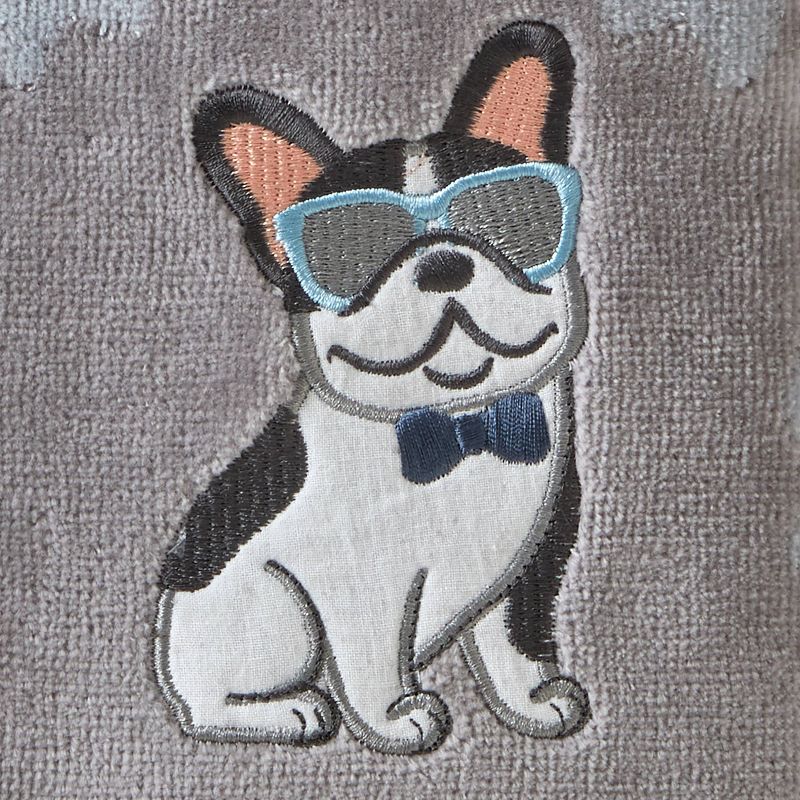 2pk Cool Frenchie Hand Towel Set Gray - SKL Home