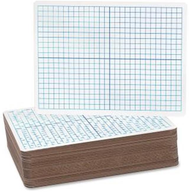 Flipside Products Dry-Erase Board Dual-Sided 9"x12" 12/PK XY Axis/Plain 12000
