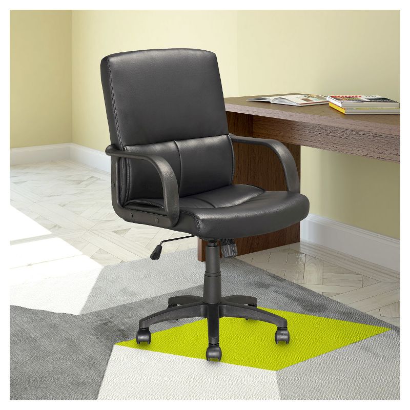 Workspace Executive Office Chair Leatherette Black - CorLiving