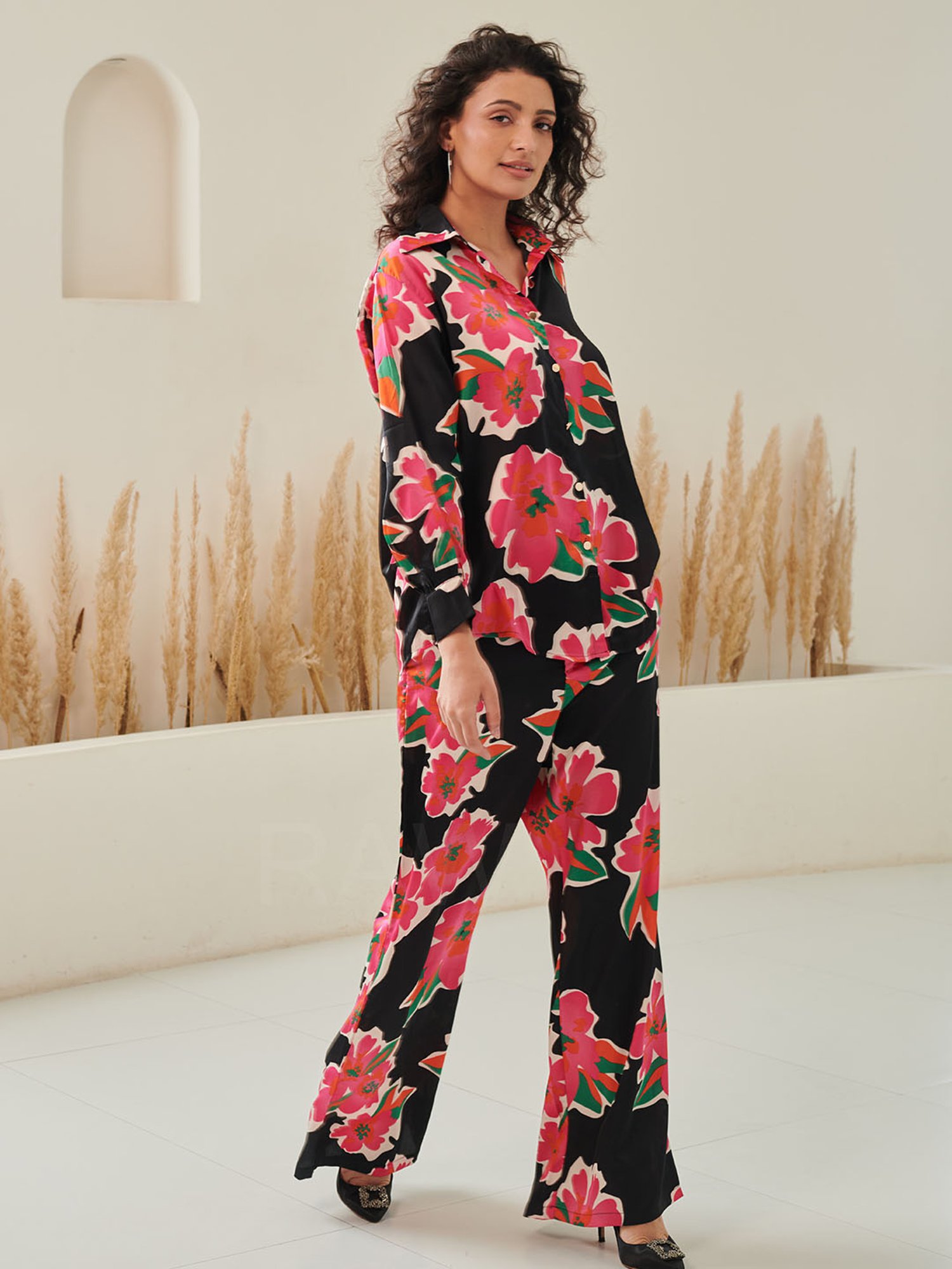 Dusk Attire Multicolor Jade Co-ord Set