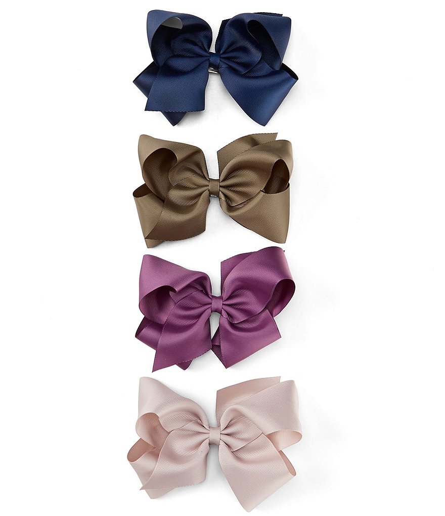 Edgehill Collection Little Girls Sparkle Satin Bow Wrap Headband