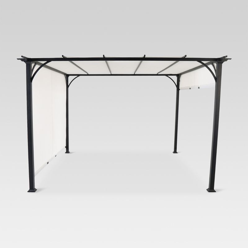 10' x 10' Adjustable Shade Pergola - Black/Gray - Threshold™