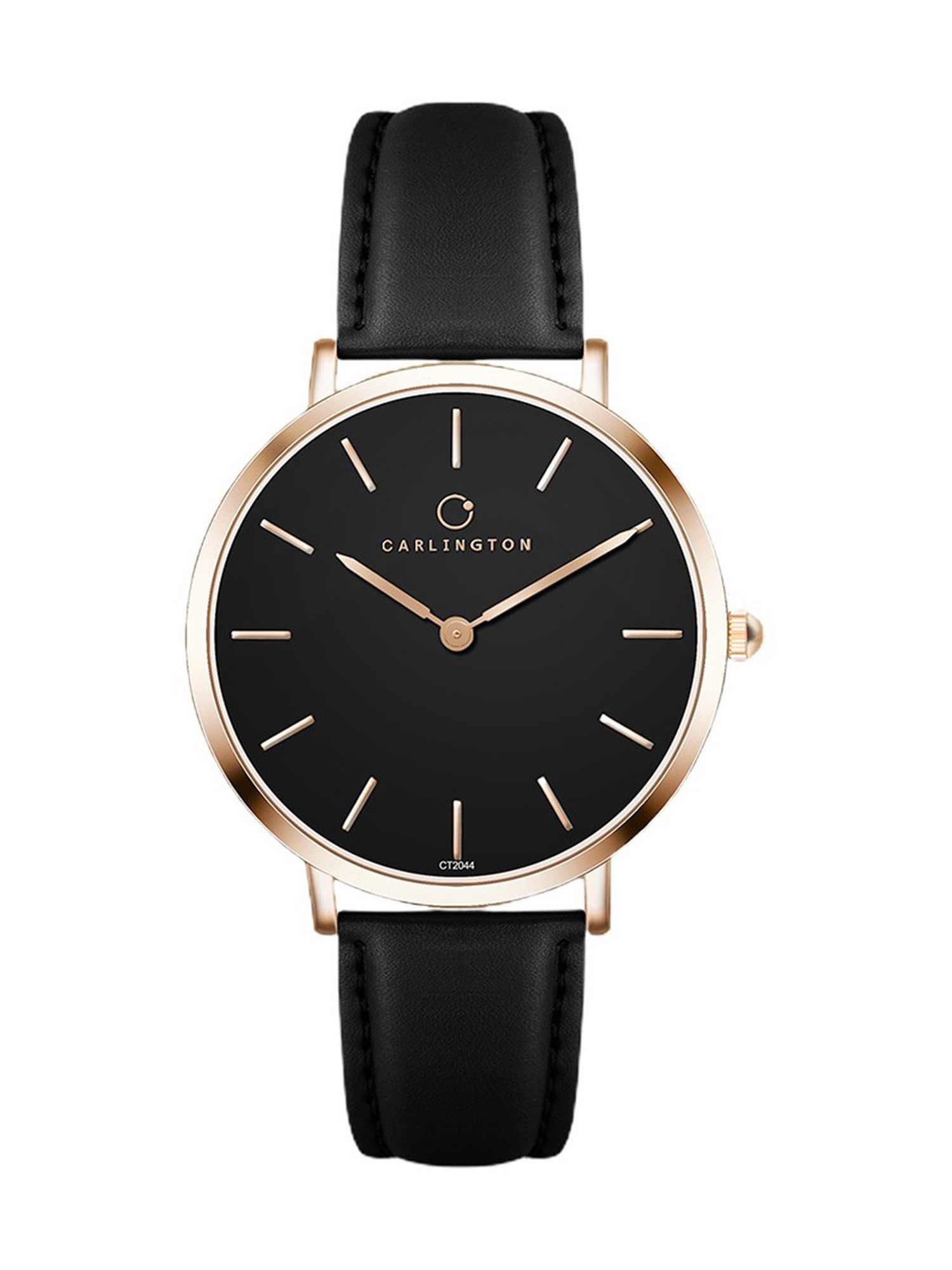 Carlington Iconic 2044 Black Analog Watch for Women