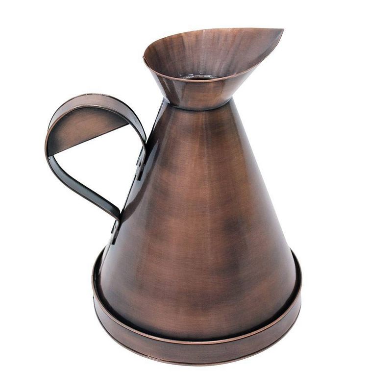 12.25" Large Galvanized Steel Watering Jug Antique Copper Plated - ACHLA Designs