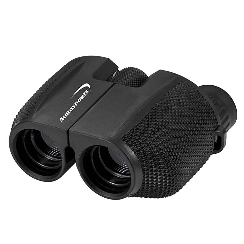 10x25 Folding High Powered Compact Binoculars for Adults Kids With Weak Light Night Vision Clear Binocular for Bird Watching Great for Outdoor Sports Games and Concerts