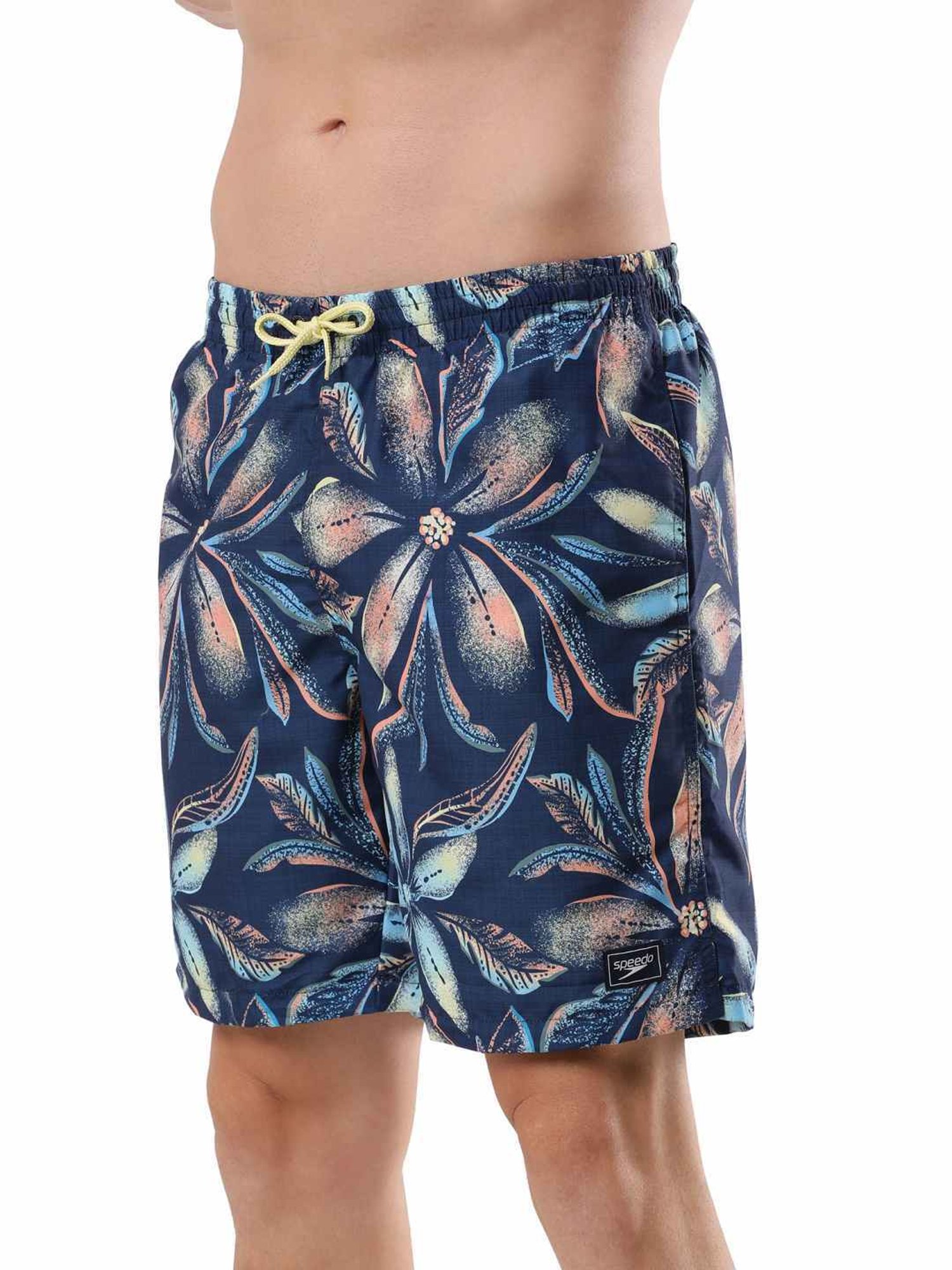 Speedo Pure Blue Regular Fit Printed Swim Shorts