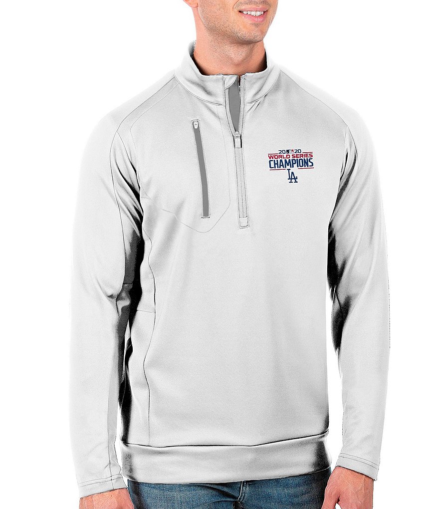 Antigua Los Angeles Dodgers 2020 MLB World Series Champions Generation Quarter-Zip Pullover