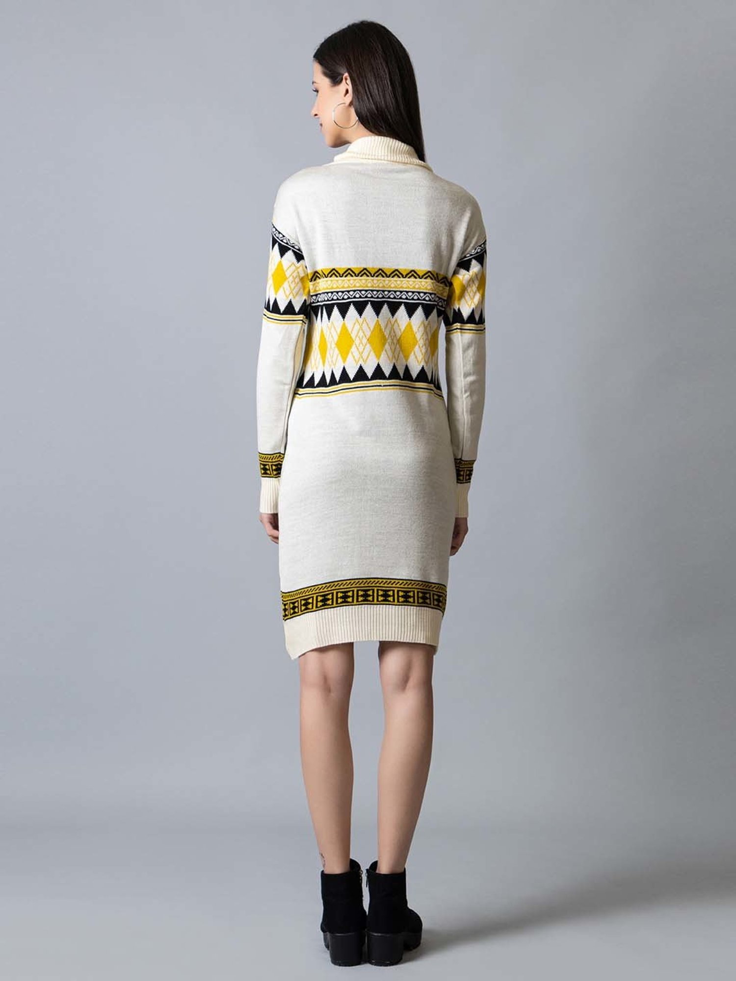 Club York White Embroidered Shift Dress