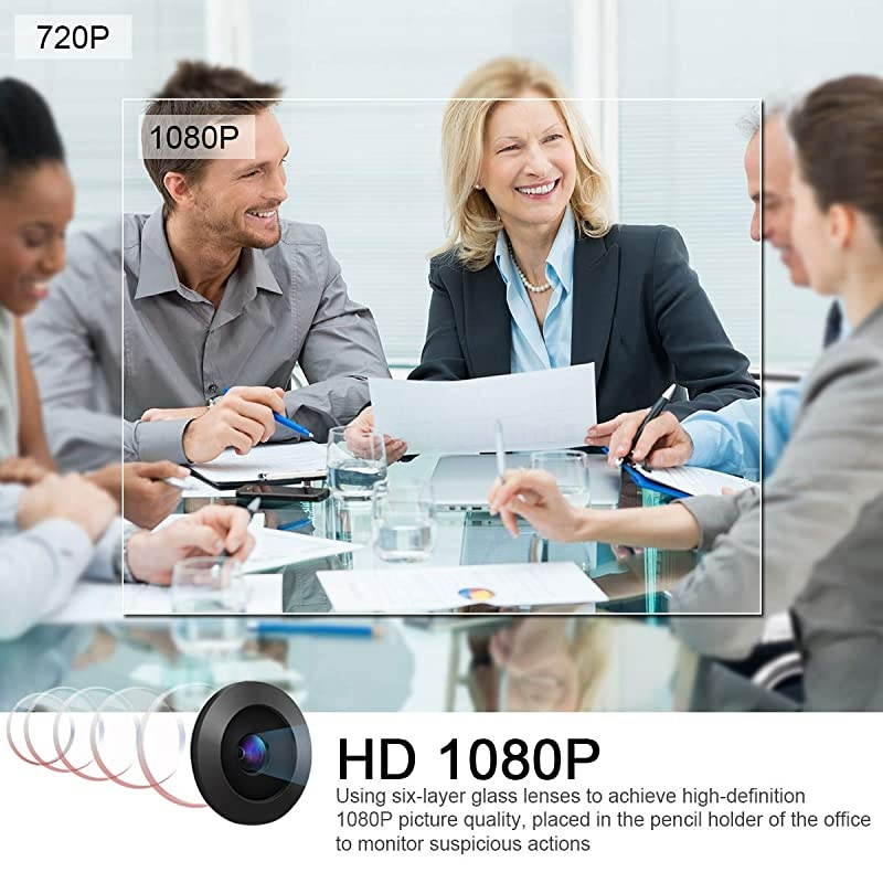 Hidden Spy Pen Camera HD 1080P Portable Digital Video Recorder with Photo Taking USB Port Covert Cam Wireless Mini DV Cam Multifunction Ink Pen Camcorder for Conference and Home Video Only