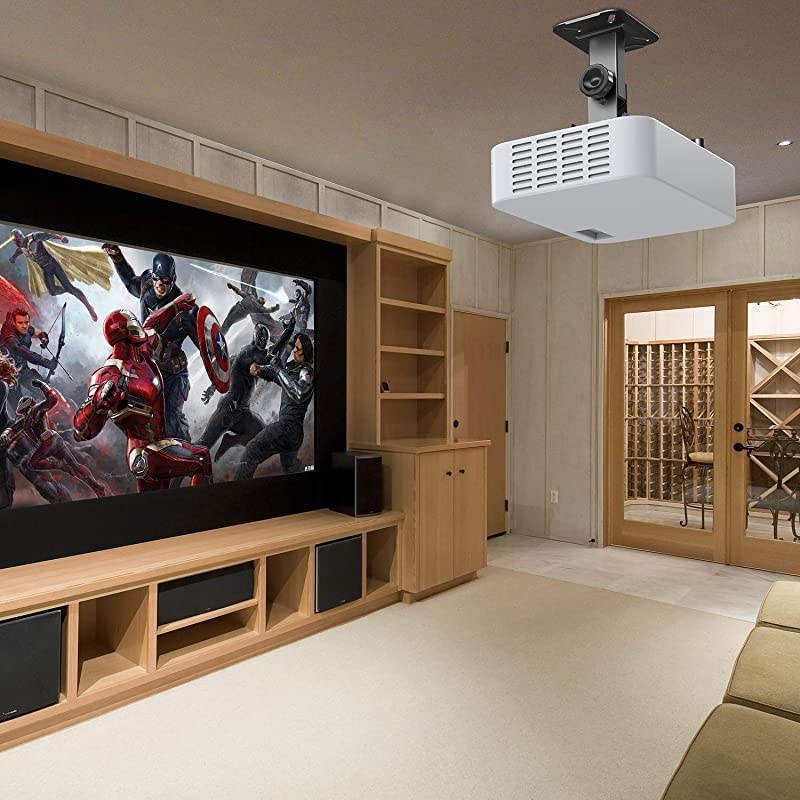Universal Wall Projector Mount Hanger with 360degree Rotatable Head Easy to Assemble