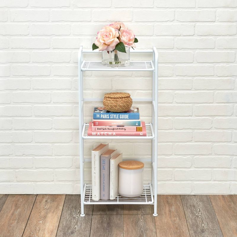 FlipShelf 3 Tier Narrow Rounded Shelf White