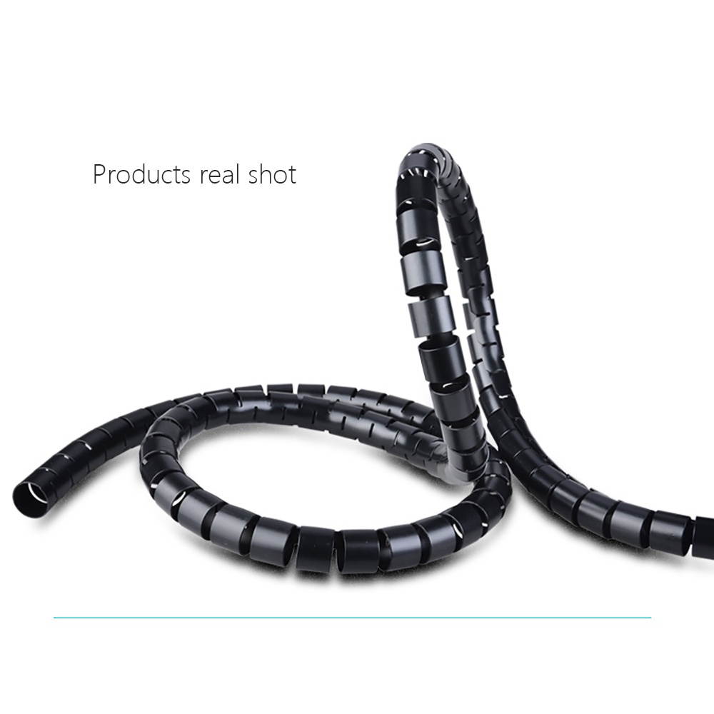 2m Wire Wrap Organizer Winder Clip Cable Plug Wire Holder Mouse Cord Protector Management Ethernet Wire