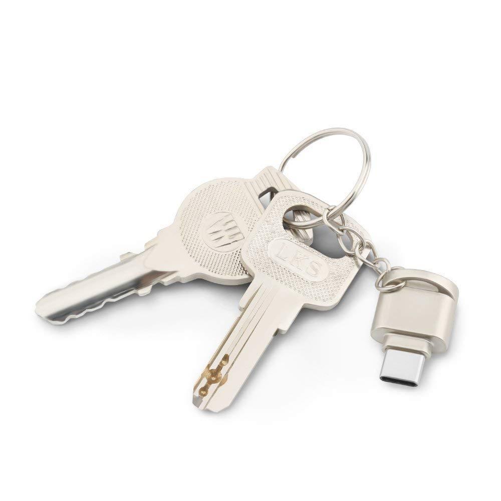 Rocketek USB C Portable Card Reader for Micro SD Cards, Micro SD to Type C USB Adapter