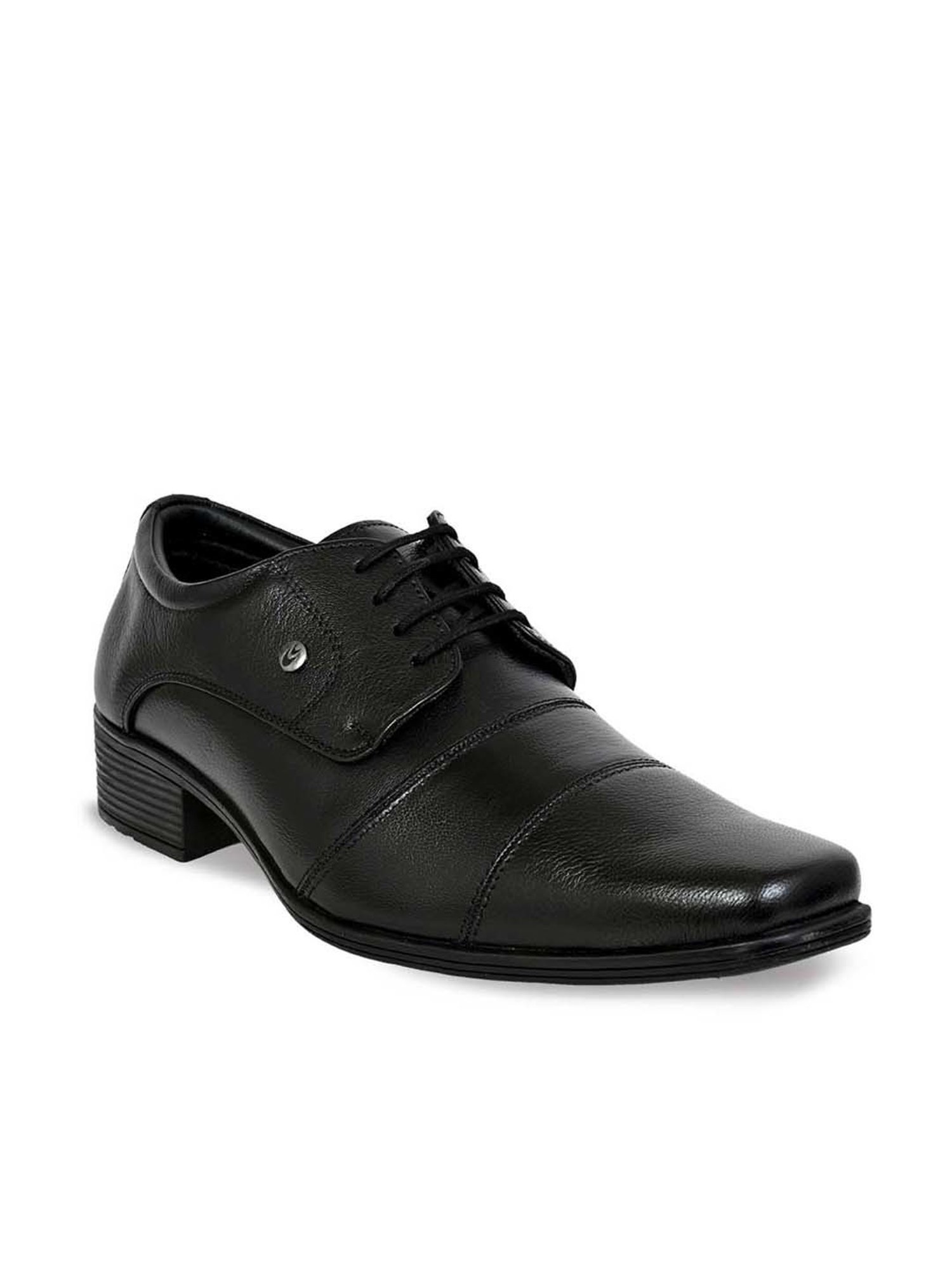Allen cooper Men's Black Derby Shoes