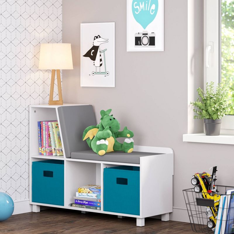 Book Nook Kids' Storage Bench with Cubbies - RiverRidge